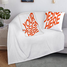 Cargar imagen en el visor de la galería, Almohada Manta 2 en 1 Personalizada con Foto Texto Patrón - Imprimir parte de una imagen