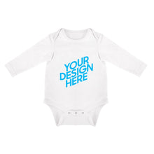 Cargar imagen en el visor de la galería, Mameluco de Manga Larga de Algodón Suave para Bebé YT1202001 Personalizado con Foto Logo Patrón Texto