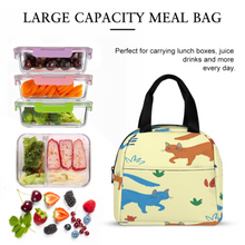 Cargar imagen en el visor de la galería, Bolsa de Almuerzo con Bolsillo / Bolso de Comida Térmico para Oficina Escuela Picnic XB0602048 Personalizada Impresion Completa de Múltiples Imágenes con Foto Logo Patrón Texto