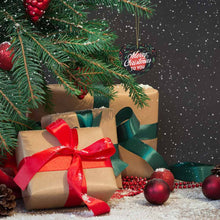 Cargar imagen en el visor de la galería, Adornos Decoraciones de Navidad de Corazón / Adornos Navideños Personalizados con Foto Logo Patrón Texto (Impresión Completa de Una Imagen)