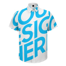 Cargar imagen en el visor de la galería, Camisa regular casual de manga corta para hombre 3M37 Personalizada con Impresión Completa de una imagen con Foto Logo Patrón Texto