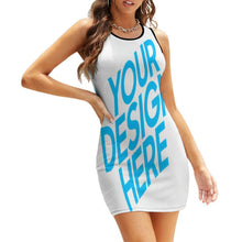 Cargar imagen en el visor de la galería, Vestido sin Mangas Correas Anchas de Verano para Mujeres NZ014 Personalizado con Impresión Completa de una imagen con Foto Logo Patrón Texto