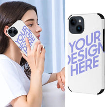 Cargar imagen en el visor de la galería, Carcesas Protectoras de iPhone 14 Series / Fundas de Fibra de Cuero para iPhone 14 / 14 Plus / iPhone 14 Pro / 14 Pro Max 3C0705126 Personalizada Impresion Completa de Una Imagen con Foto Logo Patrón Texto