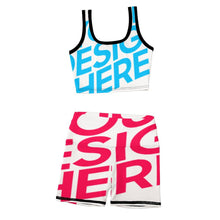 Cargar imagen en el visor de la galería, Conjunto de chaleco de yoga roscado Secado Rápido Estampado para mujer NZ063 Personalizado con Impresión Completa de una imagen con Foto Logo Patrón Texto