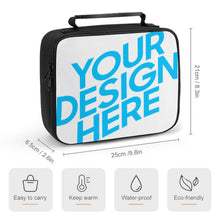 Cargar imagen en el visor de la galería, XB0602023 Bolsa Bolso Paquete de comida cuadrada Personalizado con Foto o Mensajes de Texto - una talla