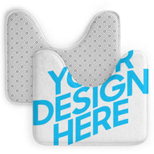 Cargar imagen en el visor de la galería, Alfombrilla en forma de U Alfombra de vellón de coral Personalizada con Foto Logo Patrón Texto (impresión completa de una imagen)