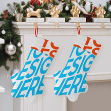 Cargar imagen en el visor de la galería, Decoración de Navidad calcetín navideño con forma de pata de perro personalizado con patrón foto texto