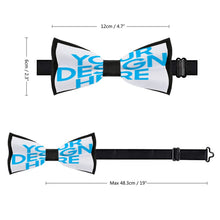 Cargar imagen en el visor de la galería, Corbata de Moño Satén Pajarita Ajustable para hombre mujer FS0805011 Personalizada con impresión completa con Foto Logo Patrón Texto