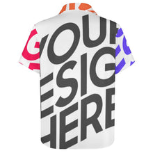 Cargar imagen en el visor de la galería, Camisa de manga corta sin bolsillo para hombre AY005 personalizado con patrón foto texto