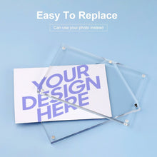 Cargar imagen en el visor de la galería, Marco de Fotos Magnético Acrílico Marco Transparente Doble Cara GY0903955 Personalizado con Foto Logo Patrón Texto