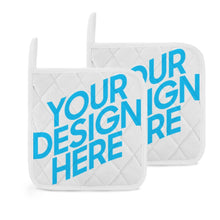 Cargar imagen en el visor de la galería, Agarradera Para Ollas / Guantes De Horno / Agarraderas Cuadradas (Un Par) Personalizada de Tus Fotos Imágenes o Textos