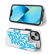 Cargar imagen en el visor de la galería, Fundas para Apple 13 con tapa Bolsillo de tarjeta de cuero Compatible con iPhone13 mini iPhone 13 Pro Max 3C0705096 Personalizado Personalizada con Foto, Texto o Logo