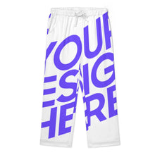 Cargar imagen en el visor de la galería, Conjunto de pijama de hombre de 2 piezas de manga larga imitación algodón personalizado con patrón foto texto (impresión de imagen única)