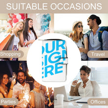 Cargar imagen en el visor de la galería, Cartera plegable de piel para hombre y mujer personalizado con patrón foto texto