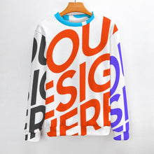Cargar imagen en el visor de la galería, Suéteres unisex de cuello redondo para mujeres y hombres MY09 personalizado con patrón foto texto (impresión de imágenes múltiples)