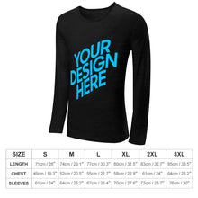 Cargar imagen en el visor de la galería, Camiseta Larga Algodón Puro con Cuello Redondo Multicolor para Hombre FS0803034 Personalizada con Impresión Completa de una imagen con Foto Logo Patrón Texto