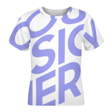 Cargar imagen en el visor de la galería, Camiseta Infantil con Estampado Manga Corta para Niños Niñas Chicos ET Personalizada con Impresión Completa de Una Imagen con Foto Logo Patrón Texto