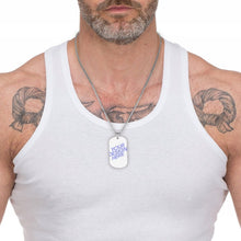 Cargar imagen en el visor de la galería, Collar Conmemorativo / Colgante de Placa Identificación para Mujer Hombre SS1401117 Grabado Personalizado con Texto Nombre