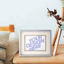 Cargar imagen en el visor de la galería, Marco de Fotos de Madera Versión Horizontal JJ0533002 Personalizado Impresion Completa de Una Imagen con Foto Logo Patrón Texto