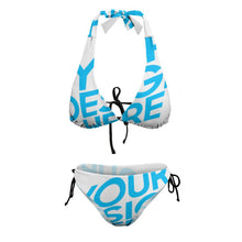 Cargar imagen en el visor de la galería, Bikini en Talla Grande Triángulo Conjunto BK2131 Personalizado con Impresión Completa de una sola imagen con Foto Logo Patrón Texto
