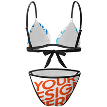 Cargar imagen en el visor de la galería, Bikini de Triángulo Sexy para Mujer BK2134 Personalizado con impresión completa de múltiples imágenes con Foto Logo Patrón Texto