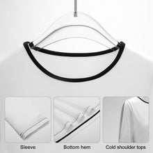 Cargar imagen en el visor de la galería, Camiseta Blusa hombro descubierto al aire fuera de manga larga para mujer NZ150 con impresión completa con una sola imagen Personalizada con Foto Texto o Logo