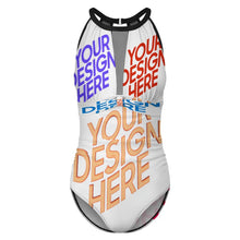 Cargar imagen en el visor de la galería, 2024 nuevo traje de baño de una pieza para mujer SDS2001 personalizado con patrón foto texto (impresión de imágenes múltiples)