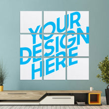 Cargar imagen en el visor de la galería, Impresión de Diseño de Múltiples Imágenes, Póster Cuadro Pintura Colgante, 9 paneles, arte de pared para el hogar, Pintura en Lienzo de 9 partes (Cuadrado) GY0903236 Personalizado Personalizada con Foto, Texto o Logo