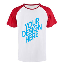 Cargar imagen en el visor de la galería, Camiseta de manga corta cuelllo redonda para hombres de algodón FS0803025 Personalizada con Foto Logo Patrón Texto