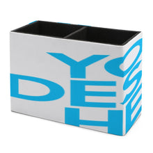 Cargar imagen en el visor de la galería, Portalápices de cuero Soporte para bolígrafos compartimentos para lápices y organizador para suministros de escritorio esenciales BG1613020 Personalizado con Foto, Texto o Logo