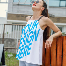 Cargar imagen en el visor de la galería, Tank Top Camisola para Mujer de Tirantes Sueltos N01 Personalizado con impresión completa con Foto Logo Patrón Texto