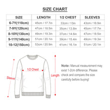 Cargar imagen en el visor de la galería, Sudadera sin capucha cuello redondo deportiva casual para niños FS0816037 Personalizada con Impresión Completa con Foto Logo Patrón Texto