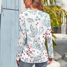 Cargar imagen en el visor de la galería, Camiseta túnica manga larga dobladillo irregular de moda para mujer HL Personalizada con Impresión Completa de una imagen con Foto Logo Patrón Texto