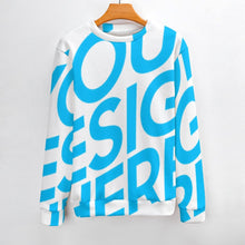 Cargar imagen en el visor de la galería, Sweaters de cuello redacción de hombres MY09 personalizado con patrón foto texto