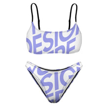 Cargar imagen en el visor de la galería, Bandeau Bikini Sexy con Tirantes de Mujer S100D55 Personalizado con Impresión Completa de una imagen con Foto Logo Patrón Texto