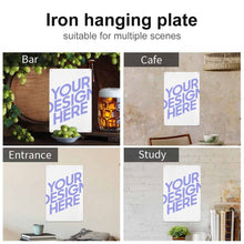 Cargar imagen en el visor de la galería, Cuadro Colgante Decorativo en Hierro / Cuadros de Hierro Pared 30x20cm (Versión Vertical Grueso) GY09031070 Personalizado Impresion Completa de Una Imagen con Foto Logo Patrón Texto