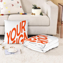 Cargar imagen en el visor de la galería, Almohada Manta 2 en 1 Personalizada con Foto Texto Patrón - Imprimir parte de una imagen