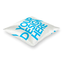 Cargar imagen en el visor de la galería, Funda de Cojín de Satín con Impresión a Doble Cara de Diseño Personalizado con Tu Foto o Texto Online