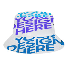 Cargar imagen en el visor de la galería, Sombrero de Pescador / Cubo para Mujer Hombre FS0809027 Personalizado con Impresión de Cinco Imágenes con Fotos Patrón Texto Logo