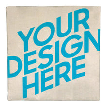 Cargar imagen en el visor de la galería, Funda de Cojín de Linaza con Impresión a Doble Cara de Diseño Personalizado con Tu Nombre o Imagen
