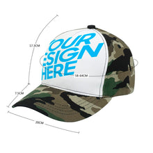 Cargar imagen en el visor de la galería, Gorra de Béisbol de Camuflaje de Poliéster y Algodón Personalizado Personalizada con Foto, Texto o Logo
