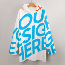 Cargar imagen en el visor de la galería, Sudadera con capucha forro polar bolsillo grande para hombre B412 Personalizada con Impresión Completa de una imagen con Foto Logo Patrón Texto