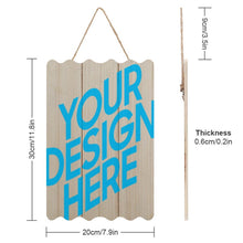 Cargar imagen en el visor de la galería, Cuadro Pintura Imagen Dibujo Colgante de Madera (de forma Ondulada) 20×30cm GY0903174 Personalizado Personalizada con Foto, Texto o Logo