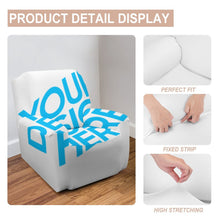 Cargar imagen en el visor de la galería, Funda Estirable de Sofá con Diseño Personalizado de Tus Imágenes o Nombres