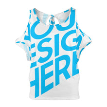 Cargar imagen en el visor de la galería, Camiseta hombros descubiertos sin manga sexy Talla Grande para mujer AUT Personalizada con Impresión Completa de una imagen con Foto Logo Patrón Texto