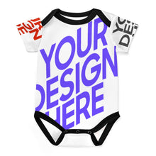 Cargar imagen en el visor de la galería, Mono para bebé 349P con botones mono elástico personalizado con patrón foto texto (impresión de imágenes múltiples)