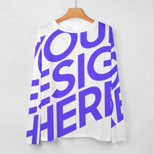 Cargar imagen en el visor de la galería, Top de pijama de mujer AL en calidad soft personalizado con patrón foto texto (impresión de imagen única)