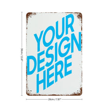 Cargar imagen en el visor de la galería, Pintura Colgante de Metal Vertical (con Óxido) con Impresión UV de GY0903088 Diseño Personalizado con Tus Fotos o Nombres