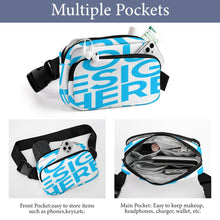 Cargar imagen en el visor de la galería, Riñonera unisex riñonera totalmente estampada personalizado con patrón foto texto
