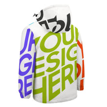 Cargar imagen en el visor de la galería, Chaqueta corta fina deportiva con capucha protegido de viento para niños niñas A537 Personalizada con Impresión Completa de múltiples imágenes con Foto Logo Patrón Texto